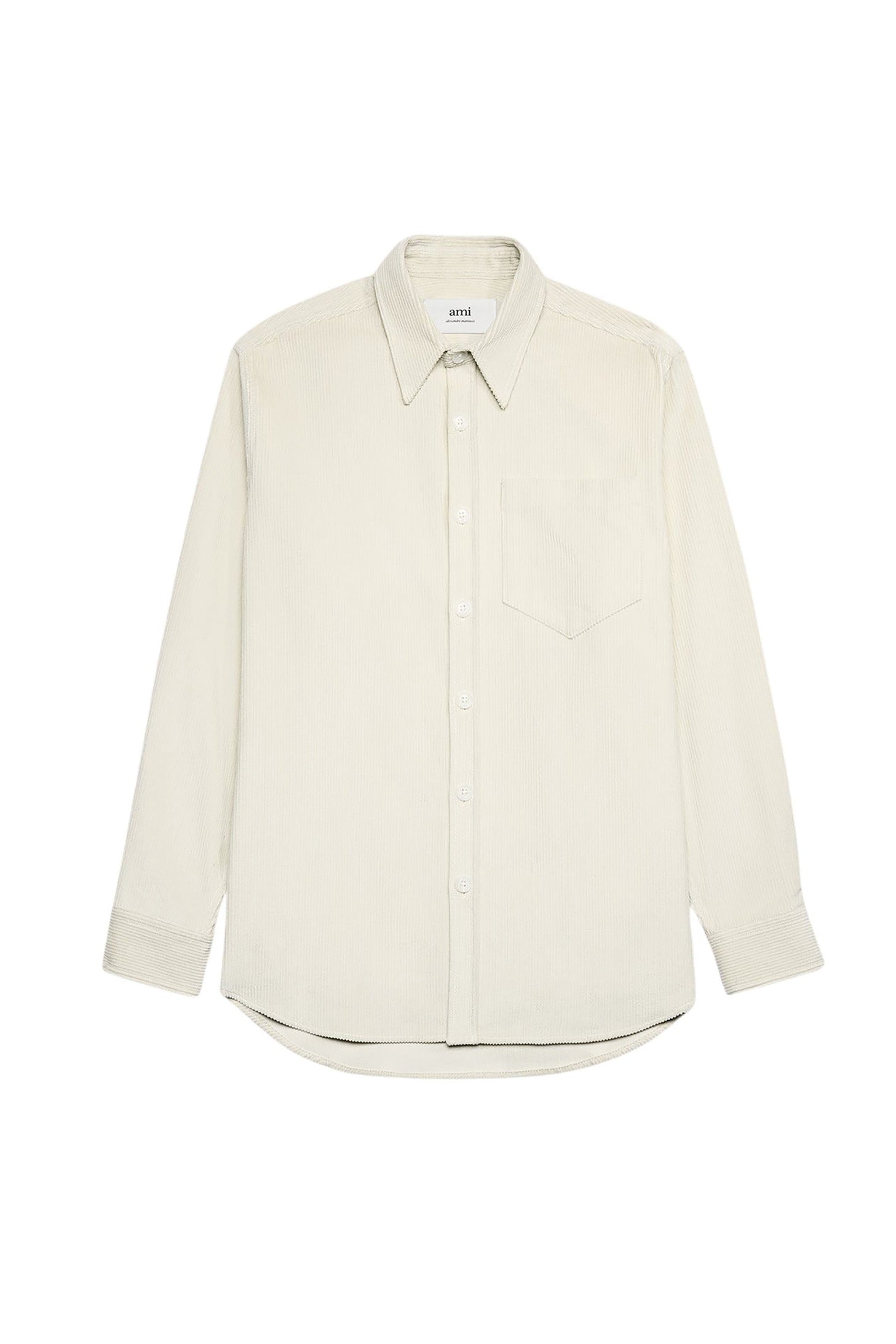 Surchemise oversize à poche - Ivory