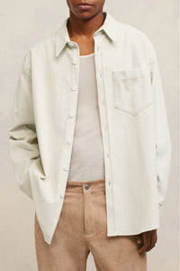 Surchemise oversize à poche - Ivory