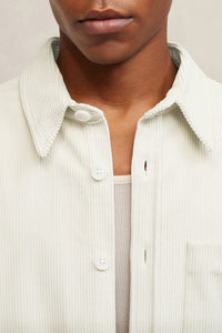 Surchemise oversize à poche - Ivory