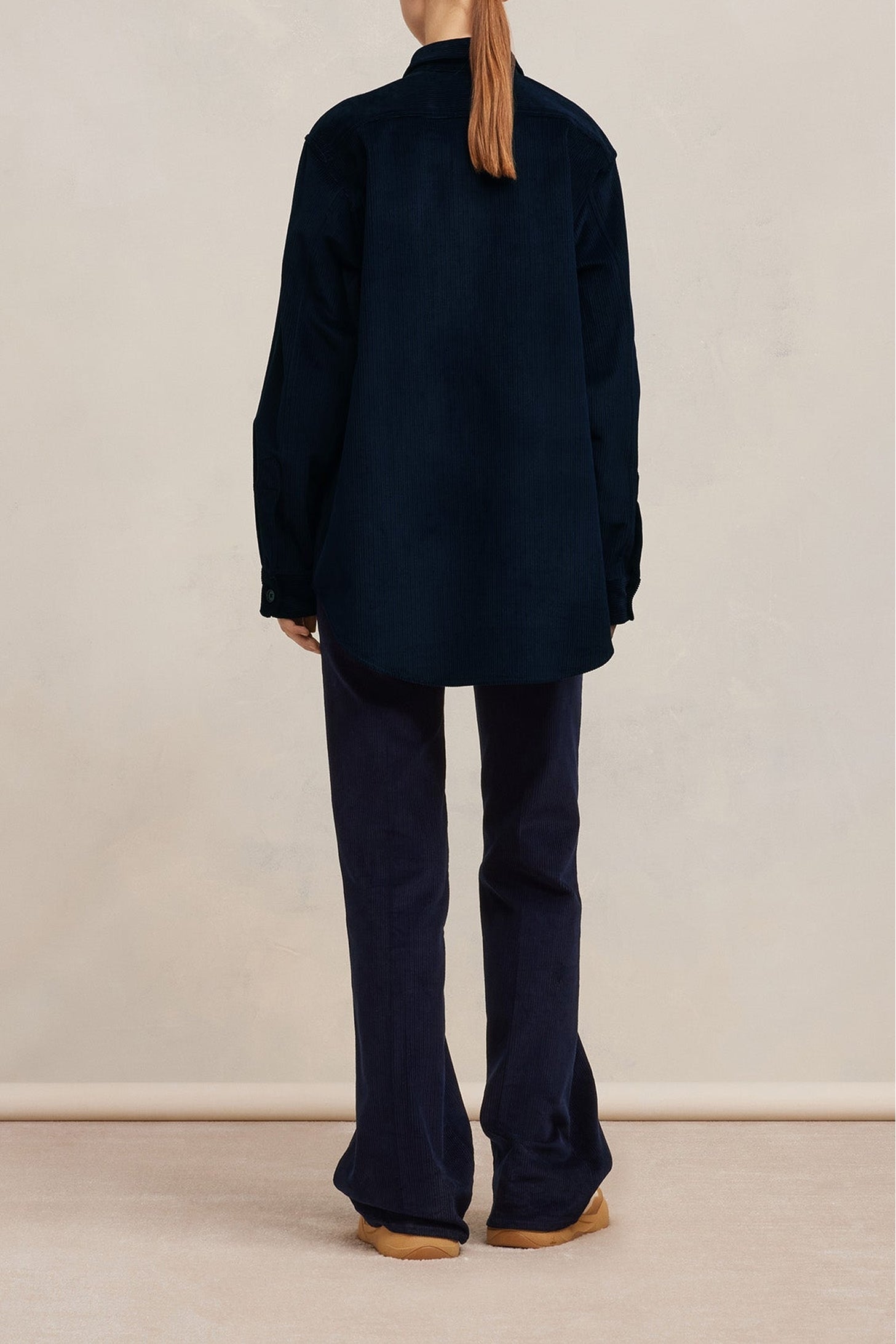 Surchemise oversize à poche - Night Blue