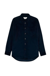 Surchemise oversize à poche - Night Blue