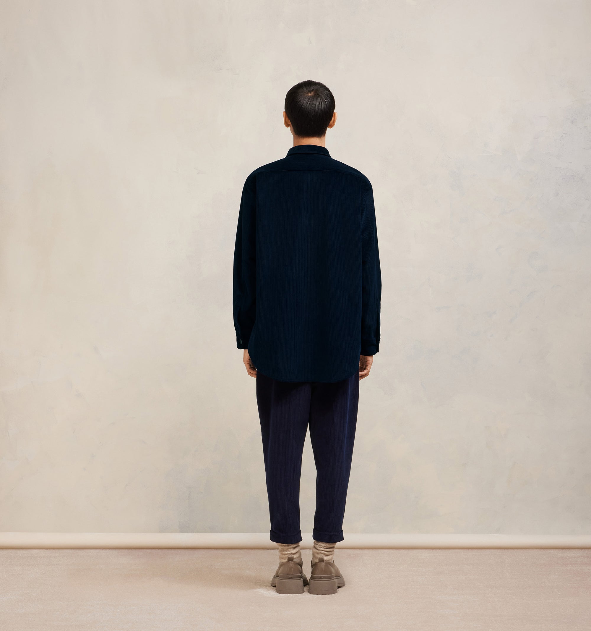 Surchemise oversize à poche - Night Blue