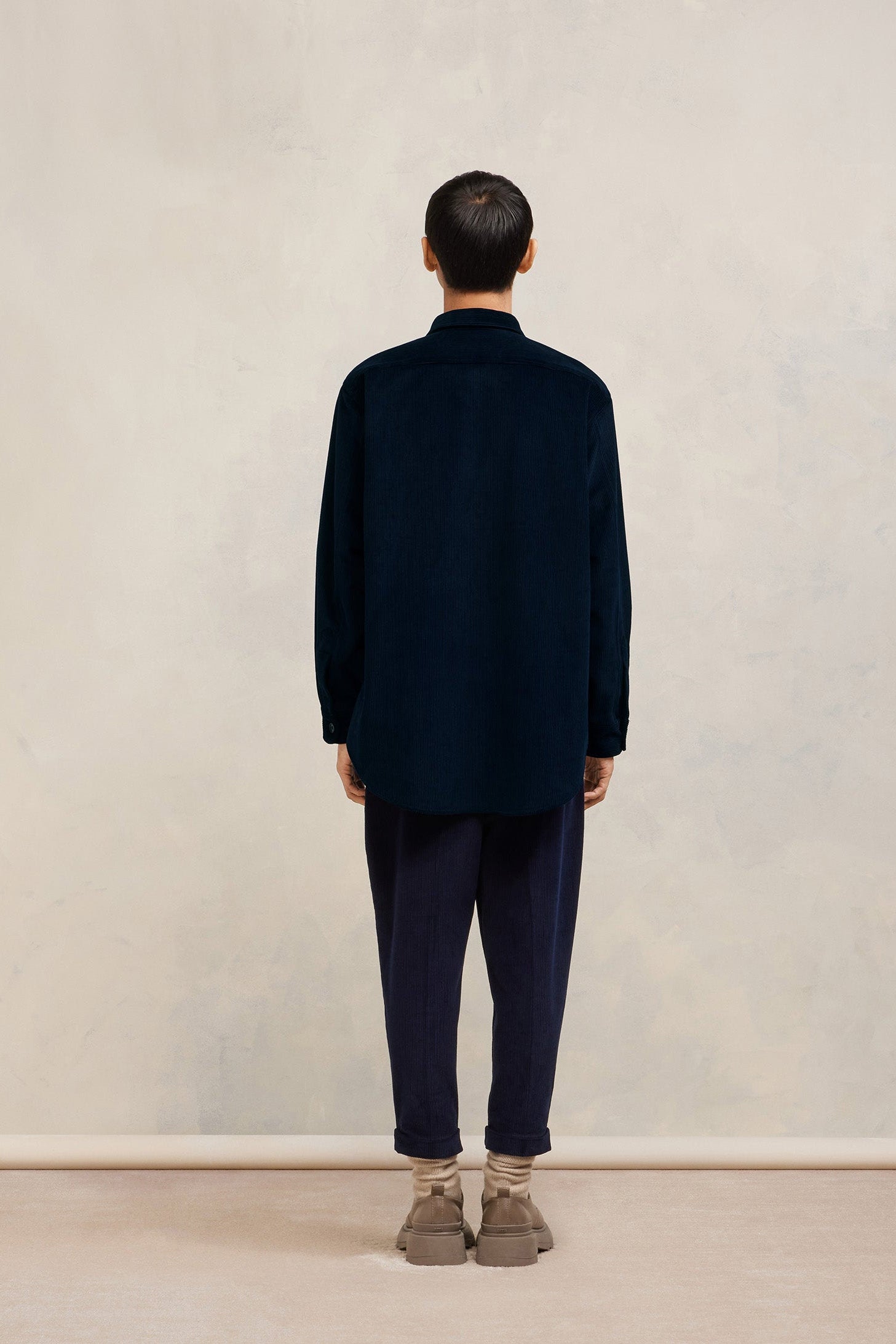 Surchemise oversize à poche - Night Blue