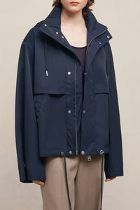 Parka courte avec cordons de serrage - Ivory