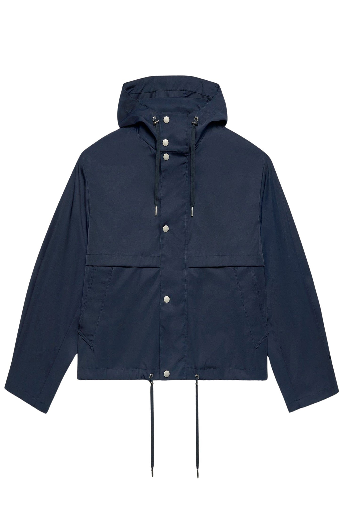 Parka courte avec cordons de serrage - Night Blue
