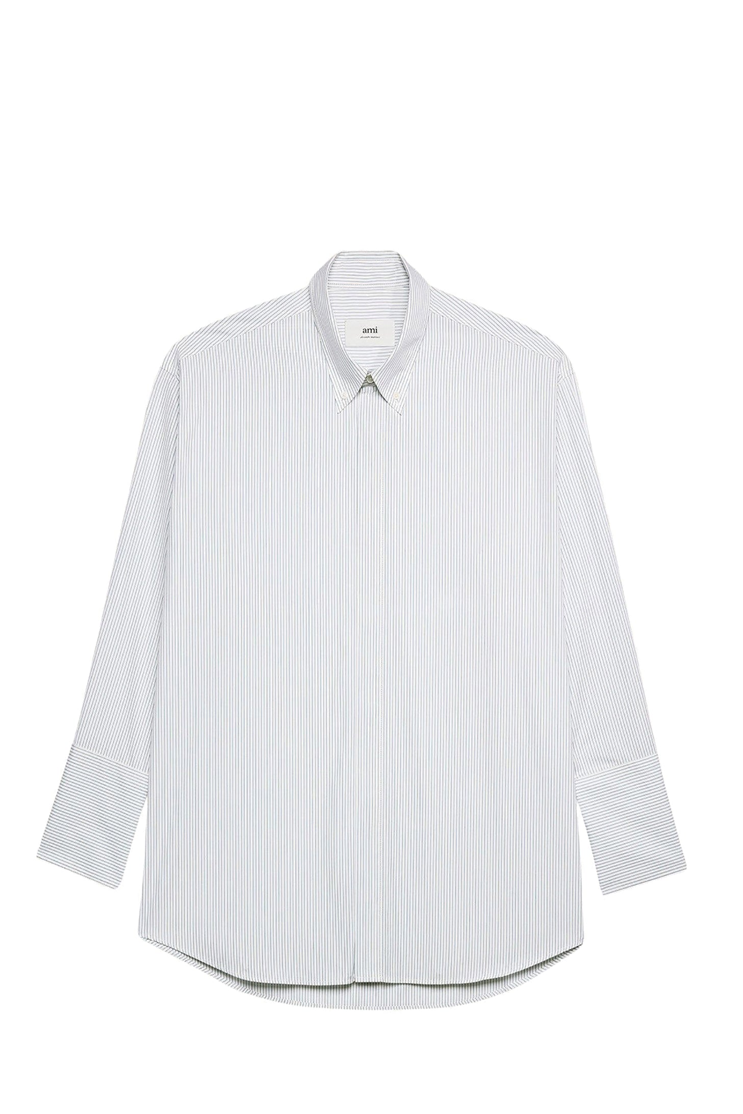 Chemise à col boutonné - Natural White & Feather Blue