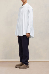 Chemise à col boutonné - White & Feather Blue