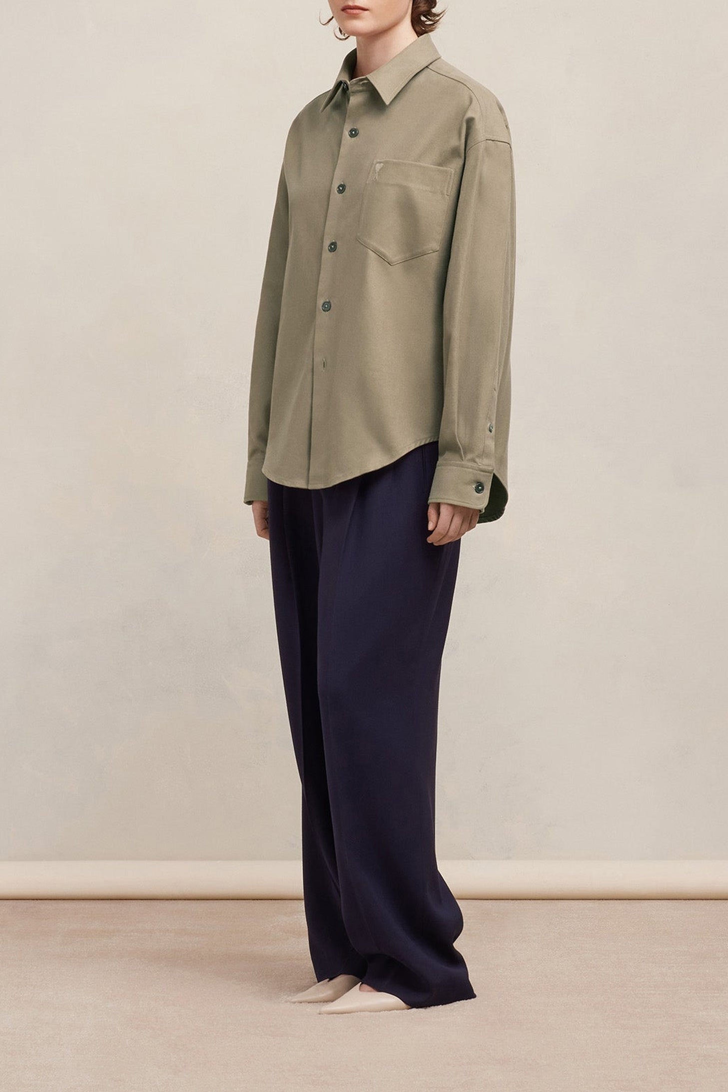 Chemise Ami de Cœur à poche - Taupe