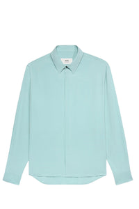 Chemise en soie mélangée - Aquamarine