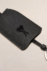 Porte-clés Ami de Cœur à rivet en cuir - Black