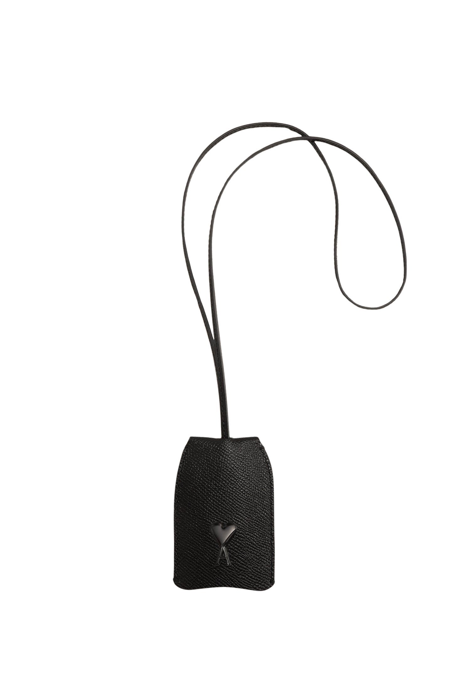 Porte-clés Ami de Cœur à rivet en cuir - Black