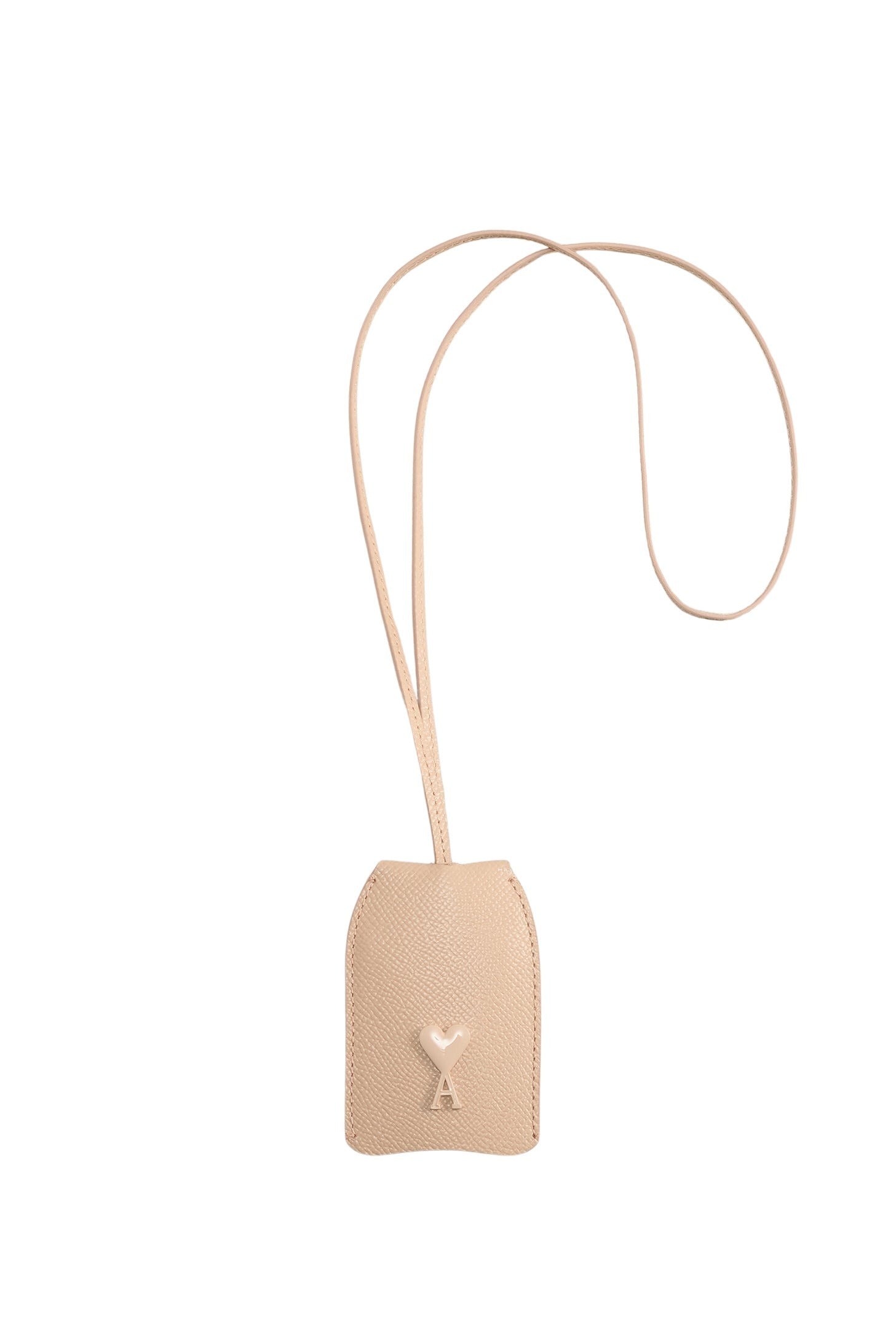 Porte-clés Ami de Cœur à rivet en cuir - Nude Pink