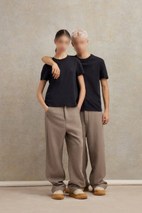 Ami SN1509 low sneakers in leather - Ivory