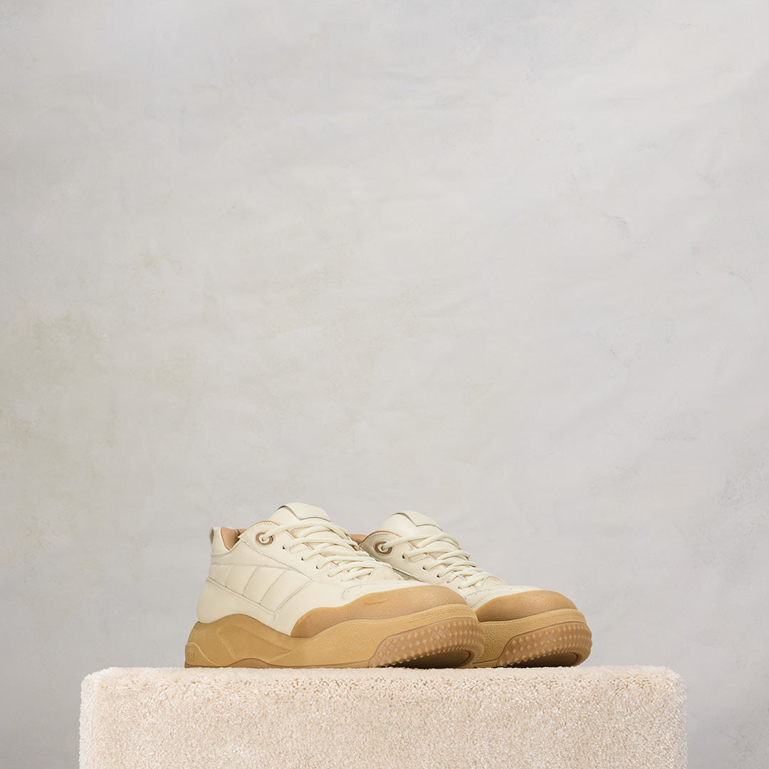 Sneakers basses Ami SN1509 en cuir - Ivory