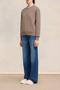 Sweatshirt Ami de Cœur - Taupe