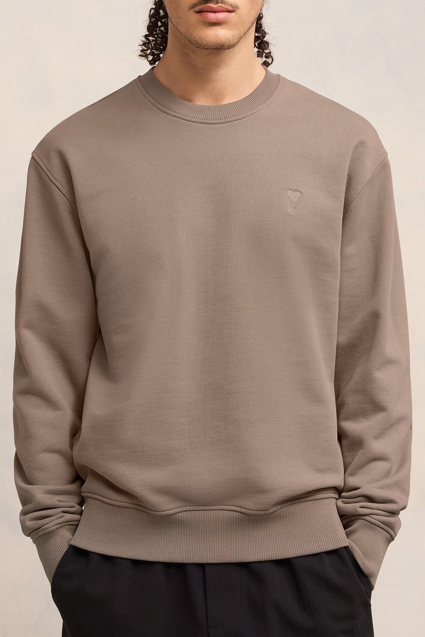 Sweatshirt Ami de Cœur - Taupe