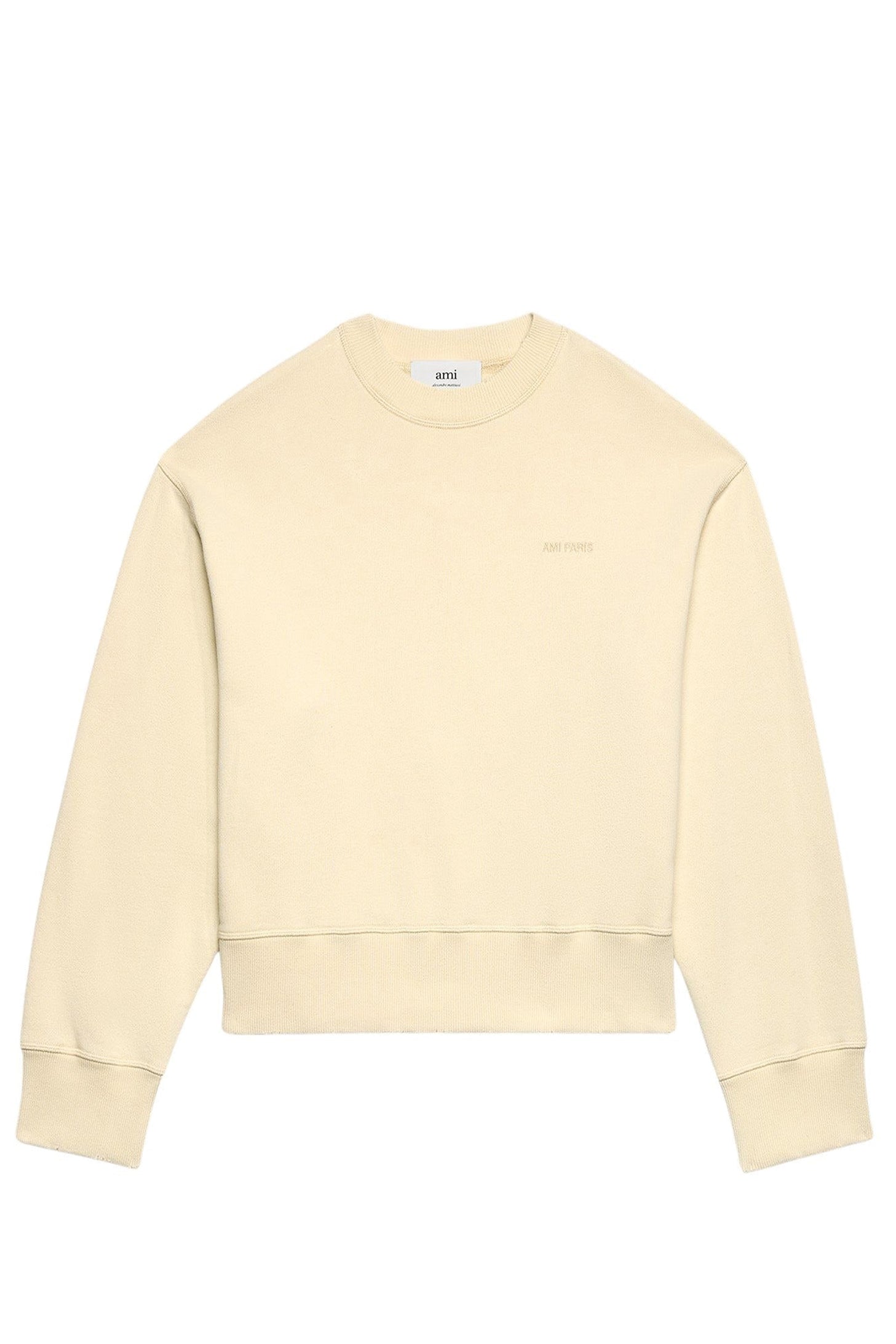 Sweatshirt Ami Paris délavé - Ivory