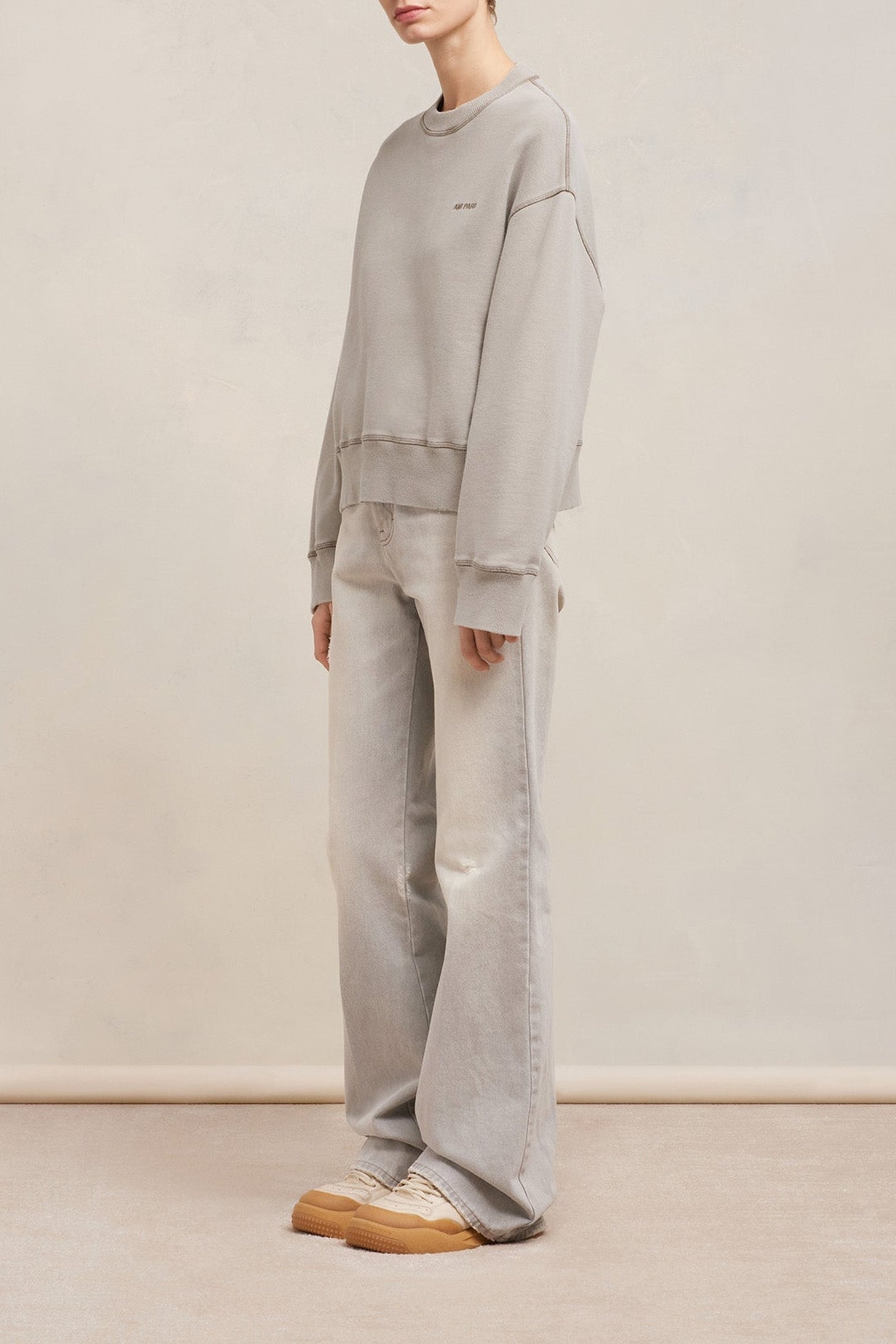 Sweatshirt Ami Paris délavé - Clay