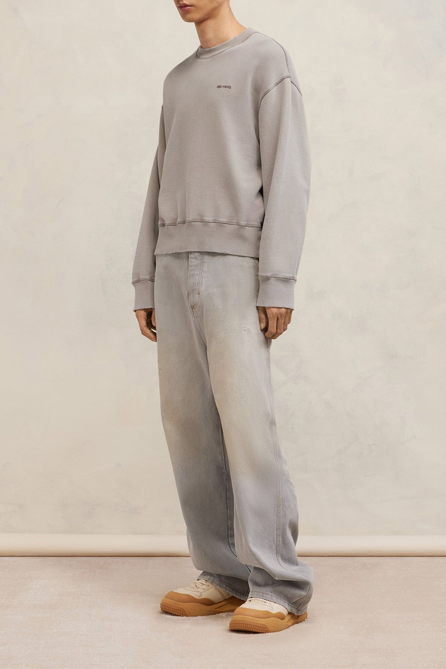 Sweatshirt Ami Paris délavé - Clay