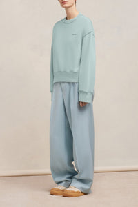 Sweatshirt Ami Paris délavé - Aquamarine