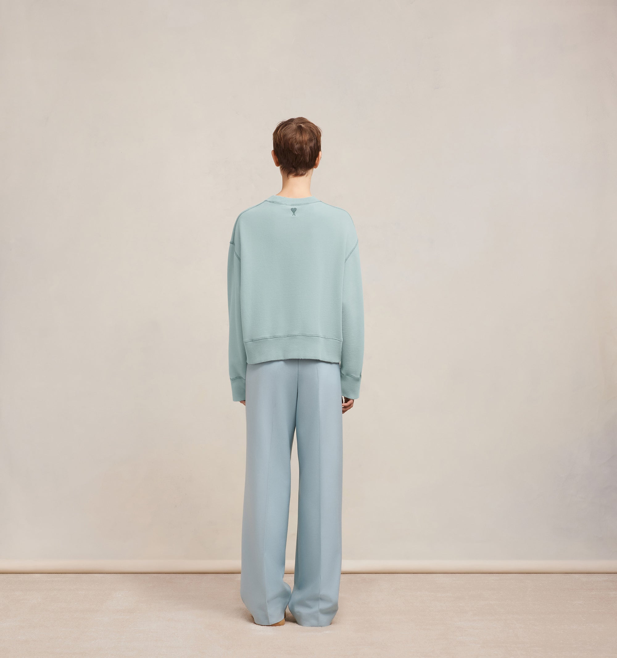 Sweatshirt Ami Paris délavé - Aquamarine
