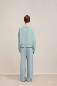 Sweatshirt Ami Paris délavé - Aquamarine