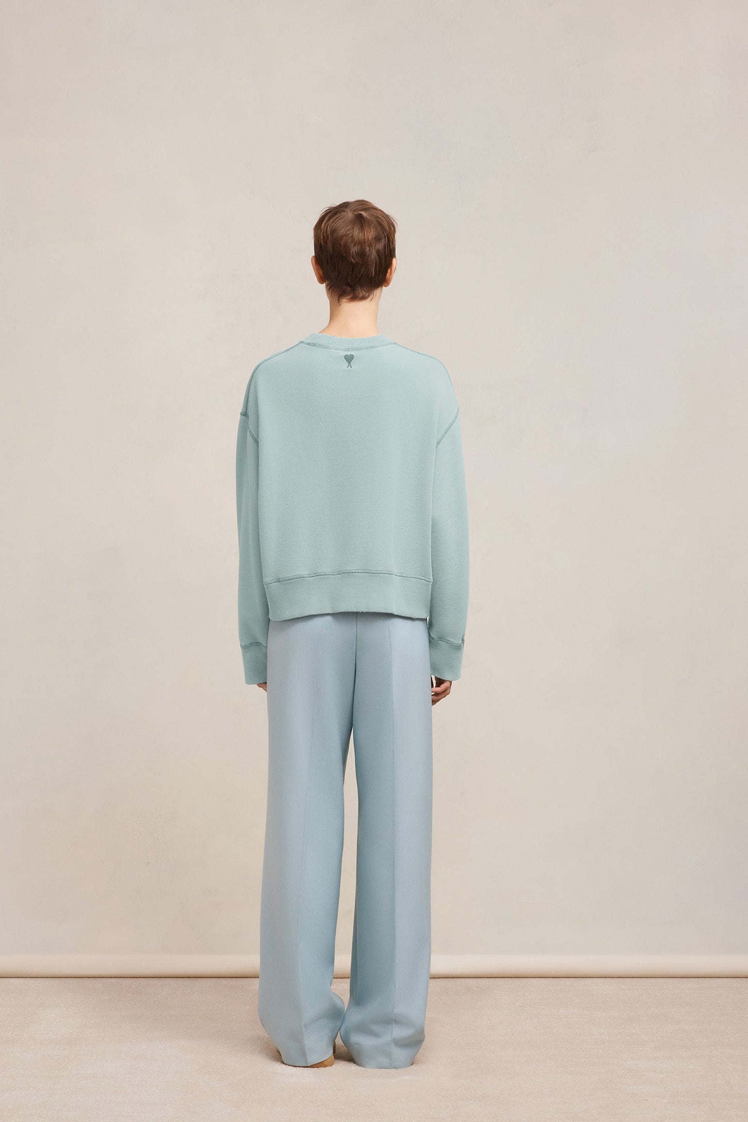 Sweatshirt Ami Paris délavé - Aquamarine