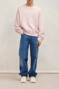 Sweatshirt Ami Paris délavé - Nude Pink