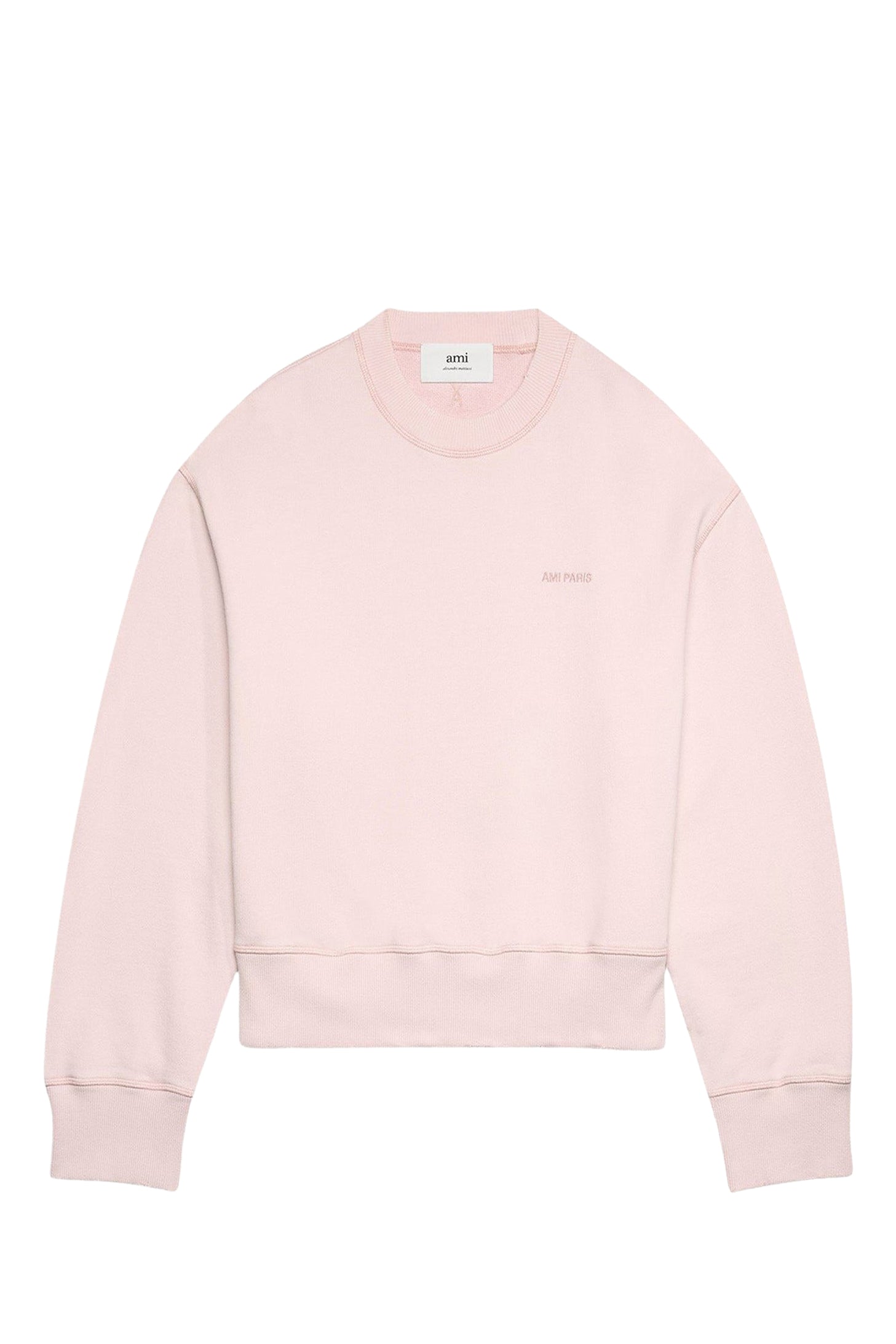 Sweatshirt Ami Paris délavé - Nude Pink