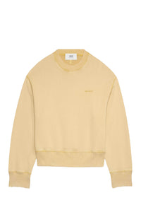 Sweatshirt Ami Paris délavé - Vanilla Cream