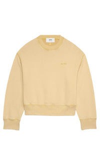 Sweatshirt Ami Paris délavé - Vanilla Cream