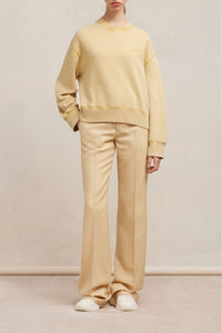 Sweatshirt Ami Paris délavé - Vanilla Cream