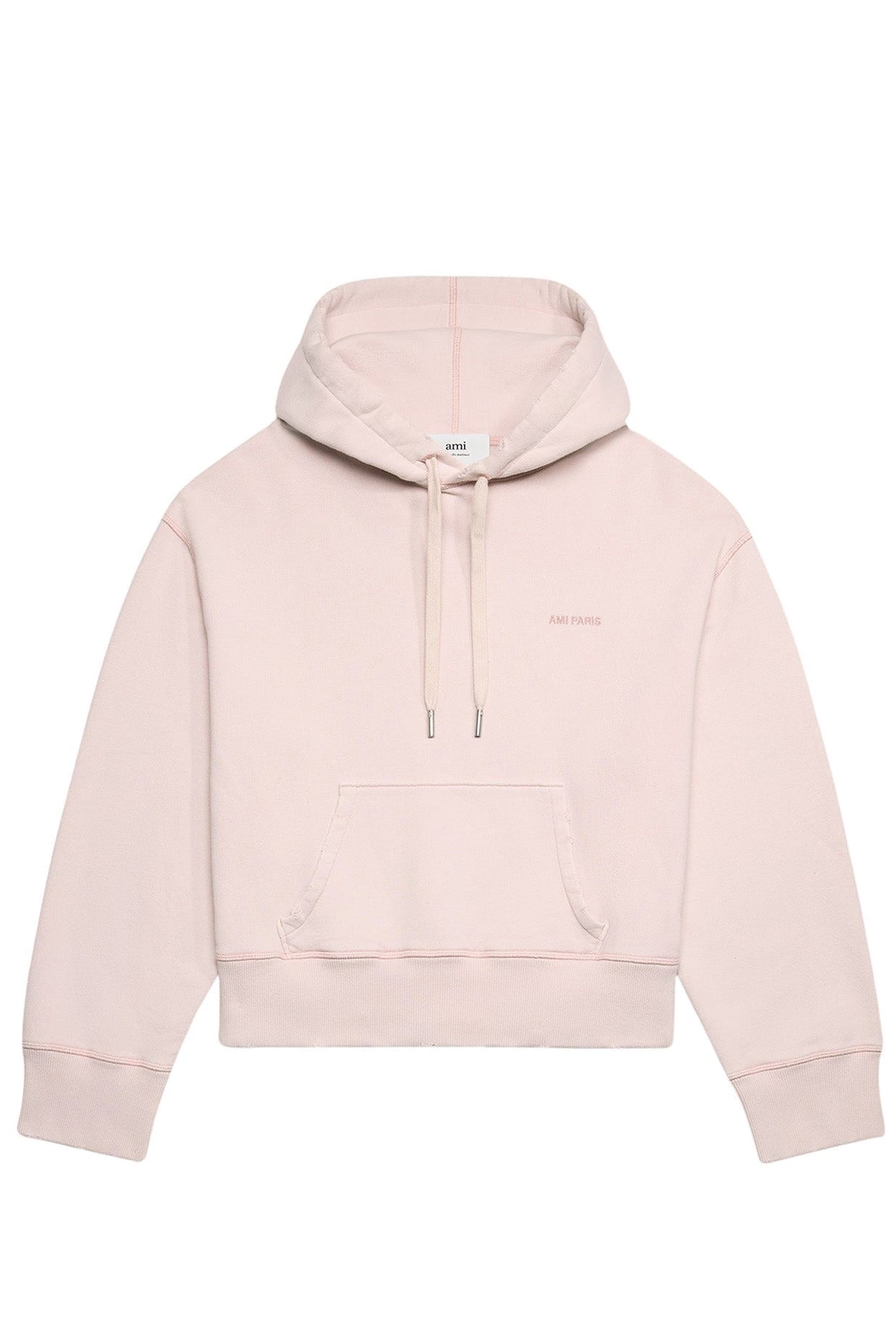 Sweat à capuche Ami Paris délavé - Nude Pink