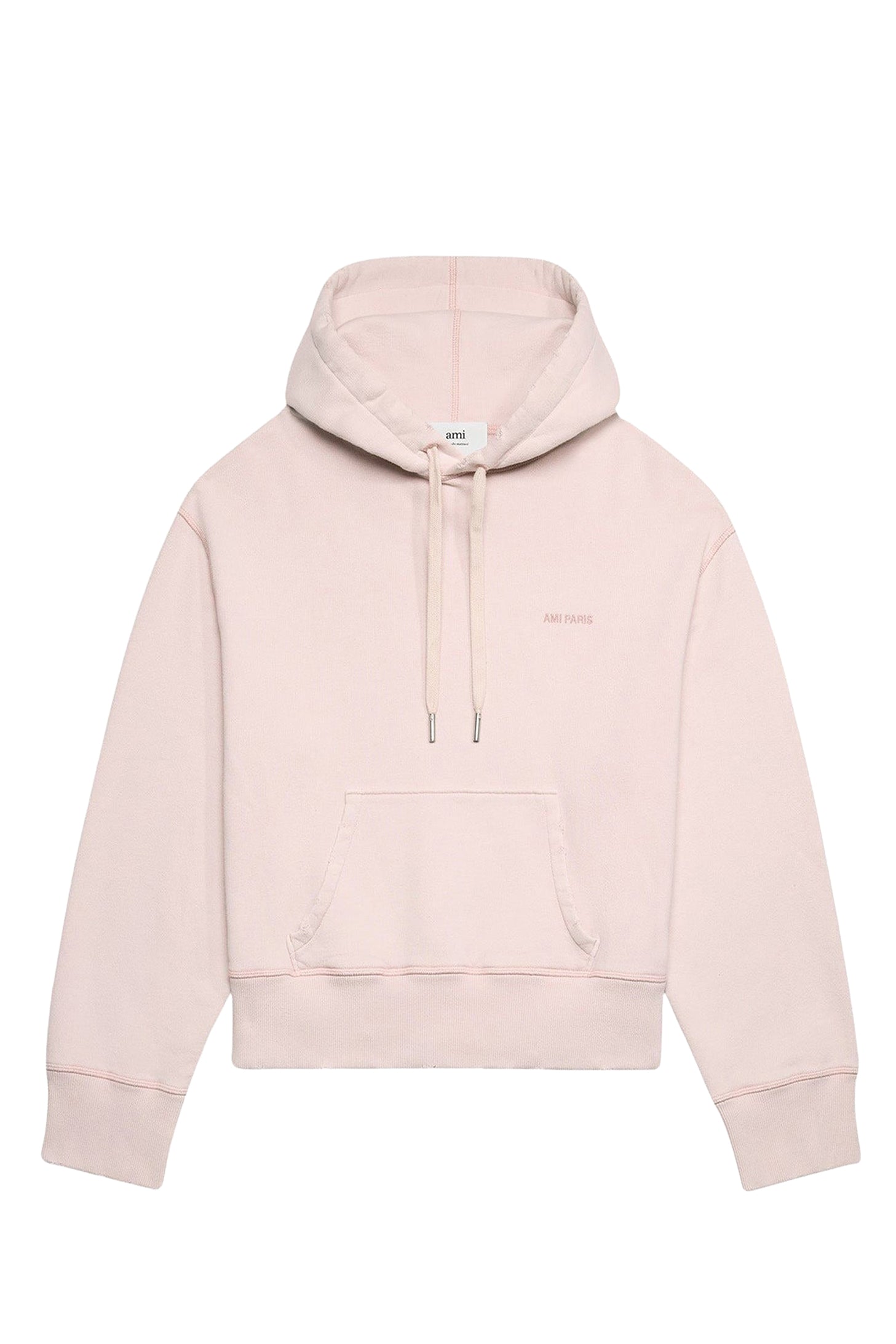 Sweat à capuche Ami Paris délavé - Nude Pink