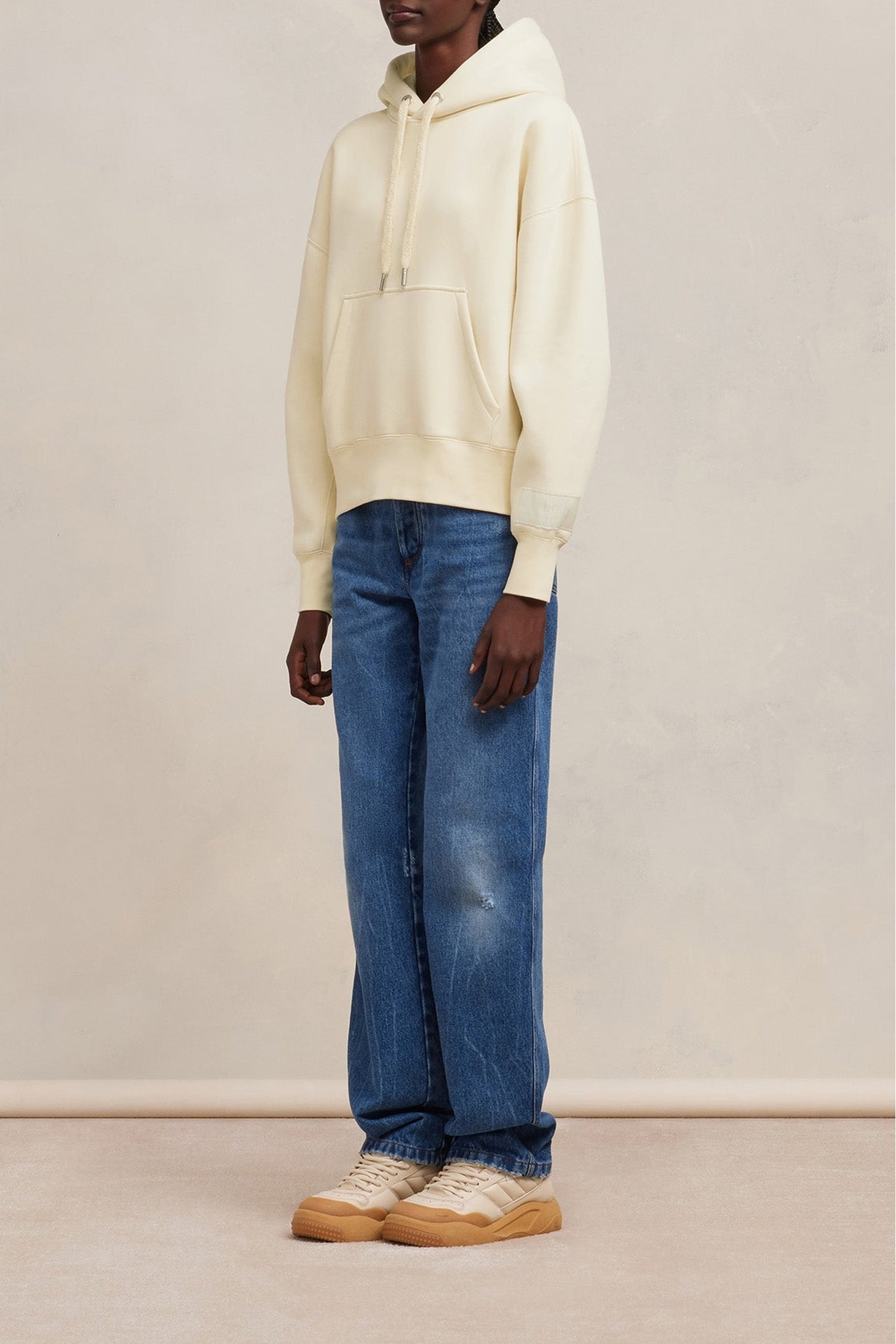 Sweat à capuche Ami Alexandre Mattiussi - Ivory