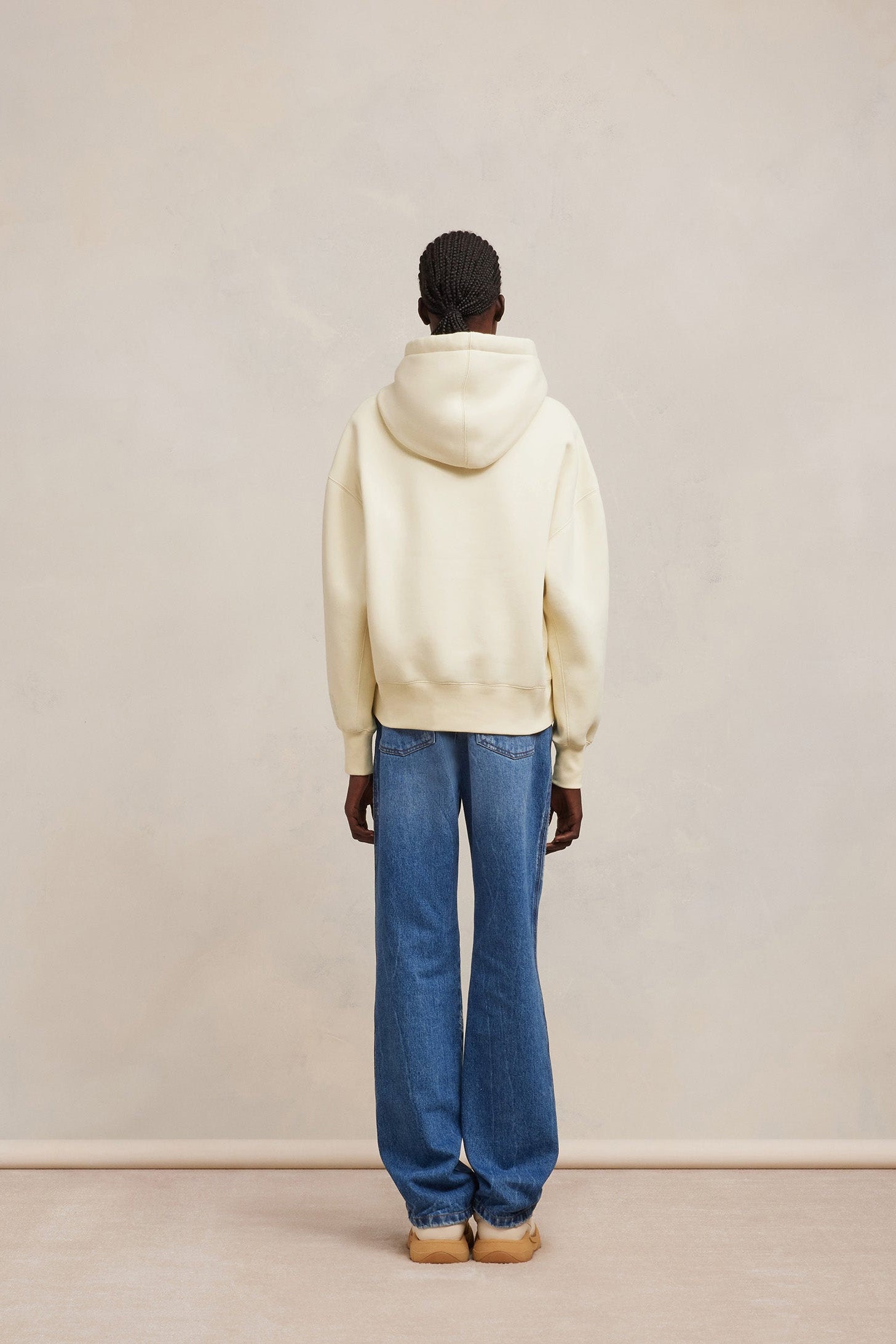 Sweat à capuche Ami Alexandre Mattiussi - Ivory