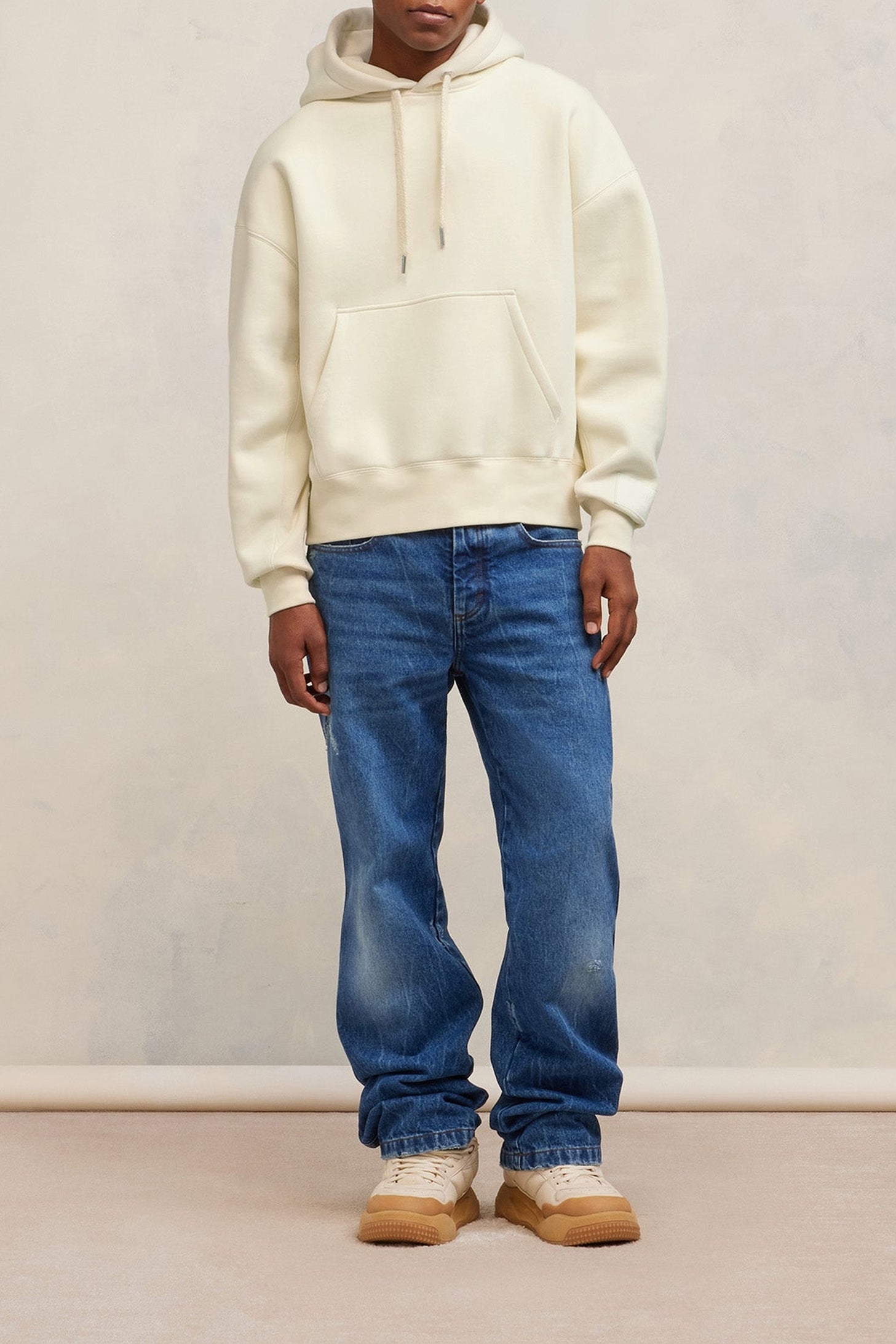 Sweat à capuche Ami Alexandre Mattiussi - Ivory