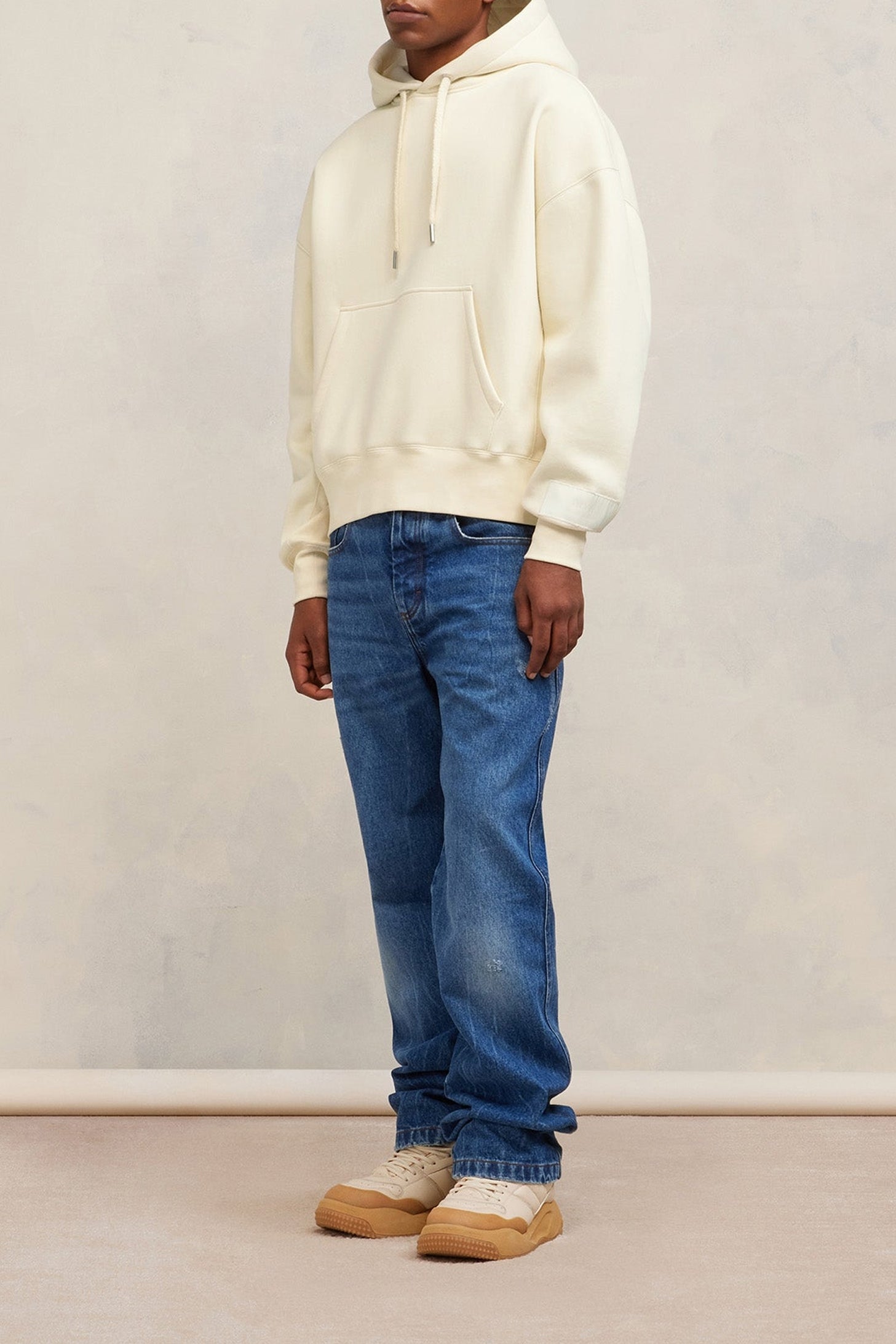 Sweat à capuche Ami Alexandre Mattiussi - Ivory