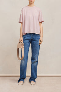 T-shirt Ami Paris délavé - Nude Pink