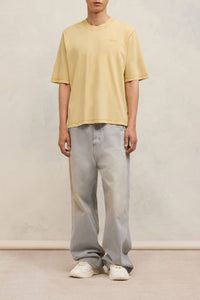 T-shirt Ami Paris délavé - Vanilla Cream
