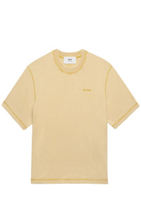 T-shirt Ami Paris délavé - Vanilla Cream