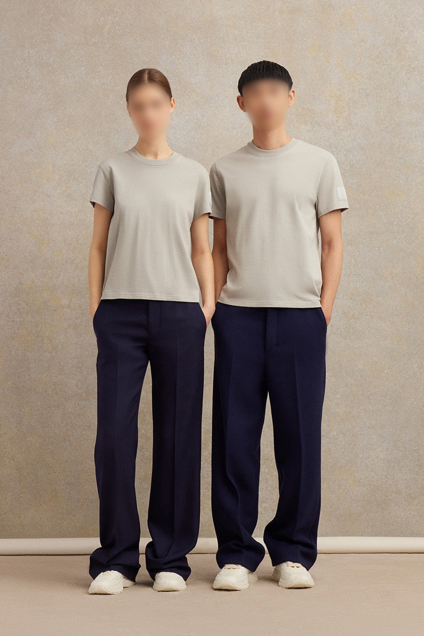 T-shirt Ami Alexandre Mattiussi - Pearl Grey