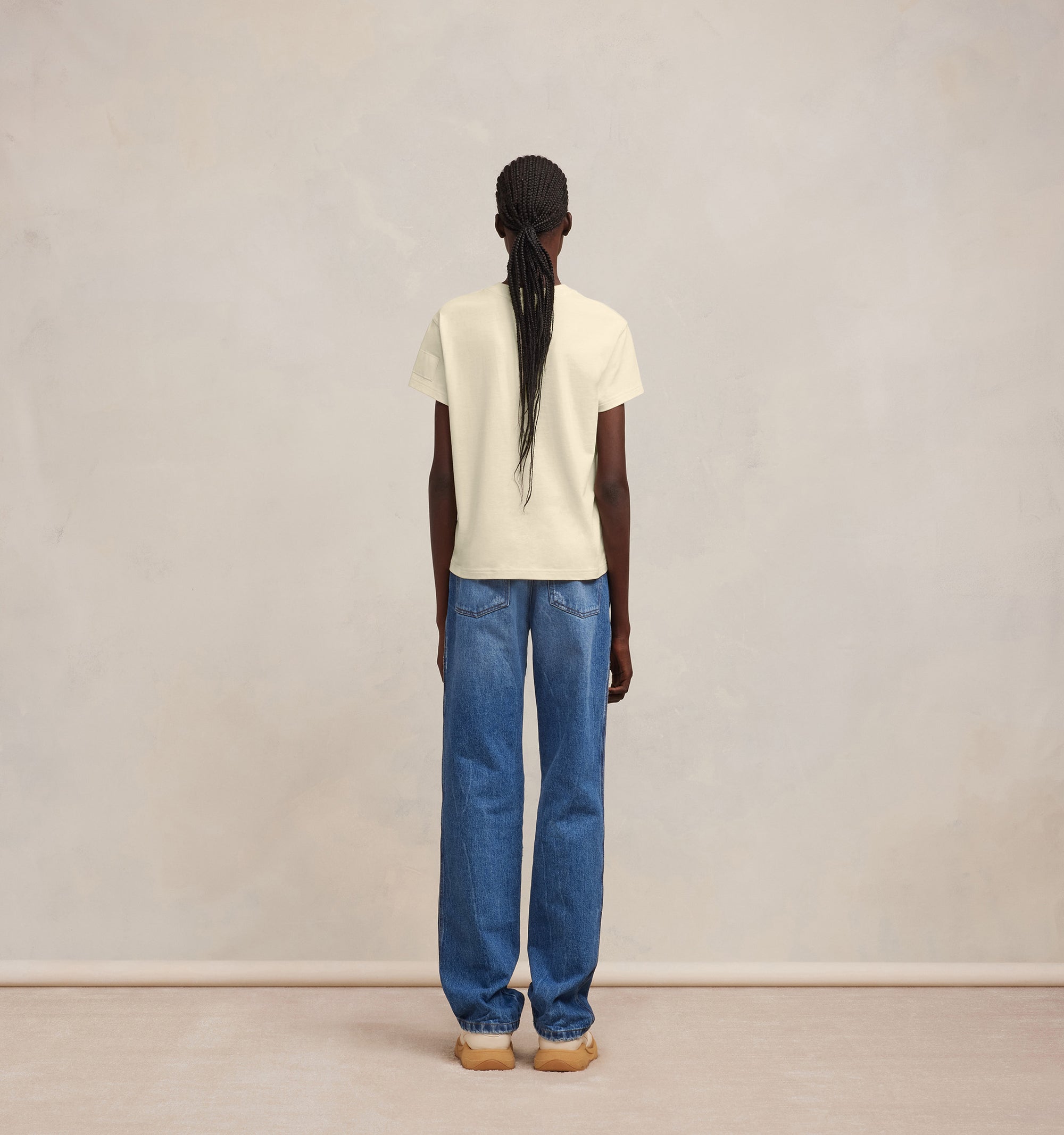 T-shirt Ami Alexandre Mattiussi - Ivory