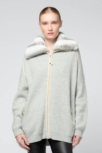 1 QTY NEW GILET ZIP DETAILS CUIR ET REX