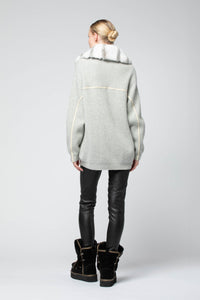 1 QTY NEW GILET ZIP DETAILS CUIR ET REX