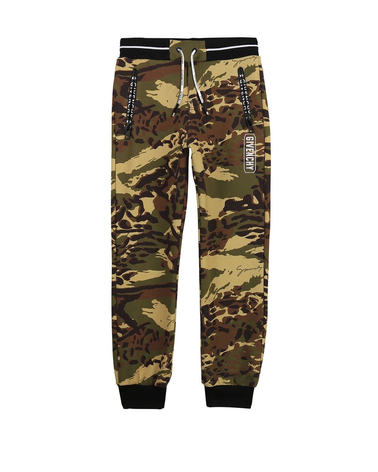 Pantalon 4 poches en molleton imprimé camouflage - Army