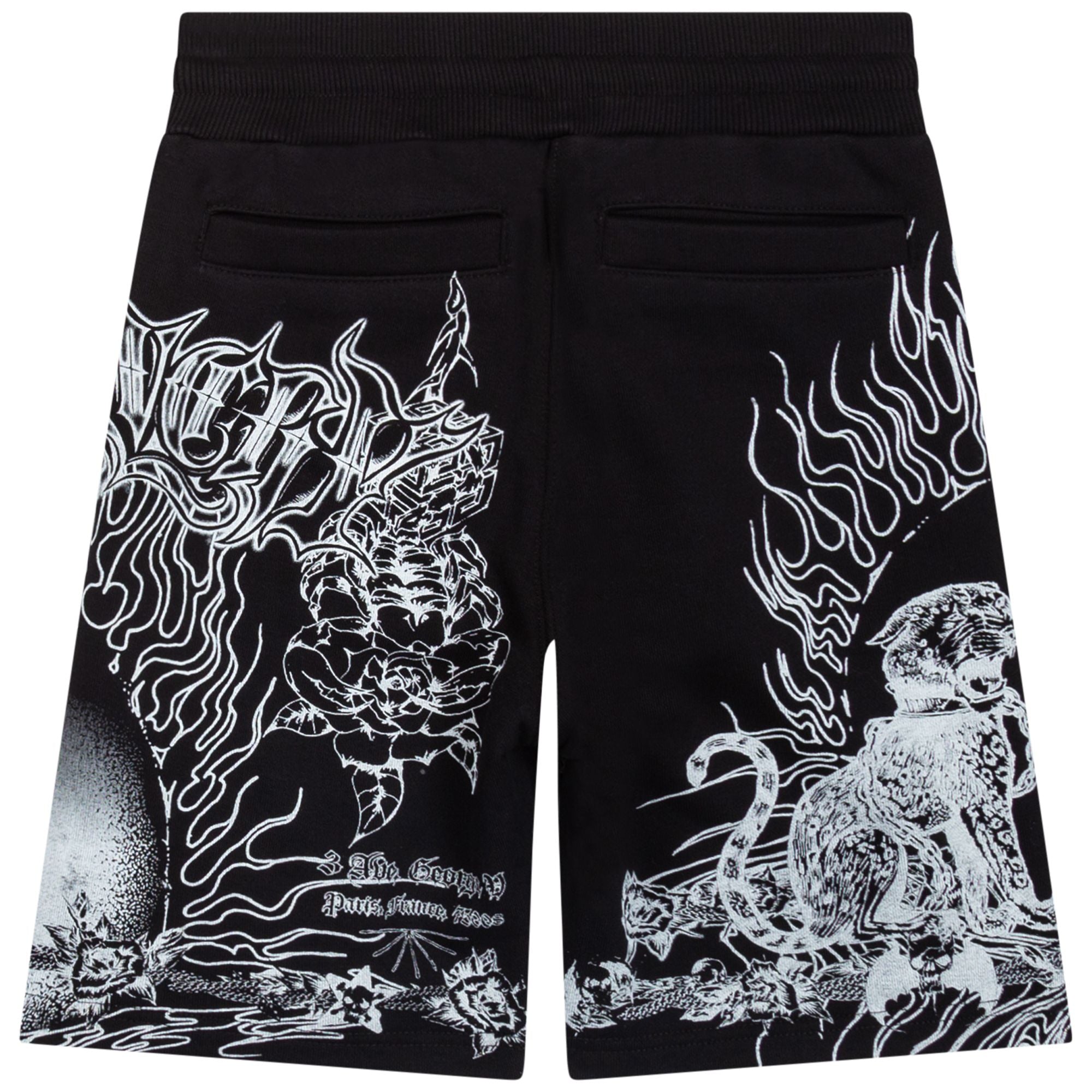 Bermuda Rock en coton - Black