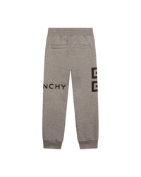 Pantalon à taille élastiqué en molleton - Gris Chiné