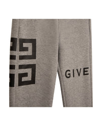 Pantalon à taille élastiqué en molleton - Gris Chiné
