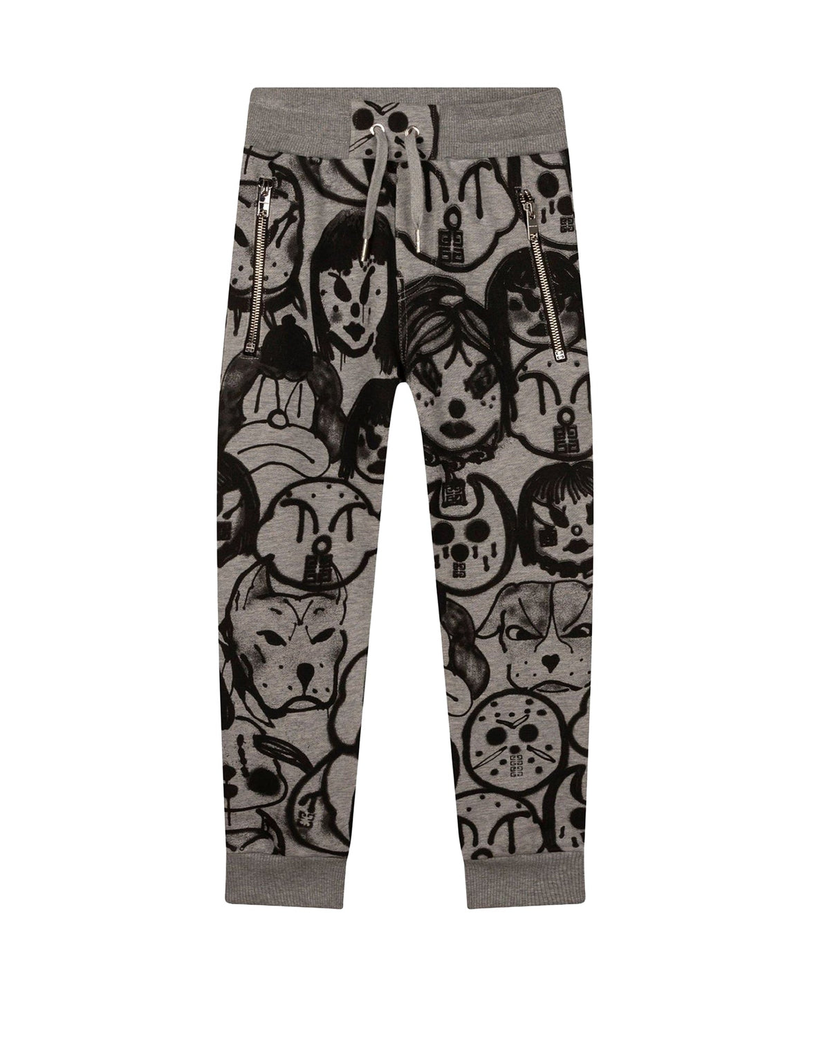 Pantalon en coton imprimé Chito - Gris Chine